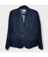 PENDLETON black virgin wool 2 button blazer suit jacket size 16 career o... - £45.66 GBP