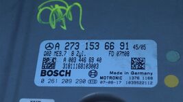 07 Mercedes s550 221 V8 Engine Computer ECU PCU PCM A2731536691 + ESL & KEY /FOB image 2