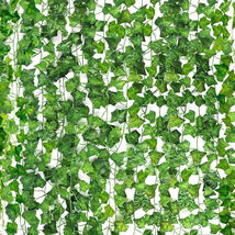 Fake Vines with Leaves 24 Pack 158Ft for Bedroom Artificial Ivy Garland Fake Ivy - £24.88 GBP