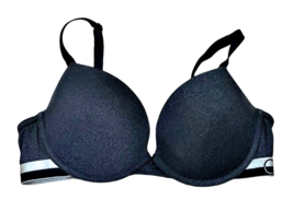 Calvin Klein CK Underwire Padded T-shirt Push-up Bra Size 36C Dark Gray ... - $12.49