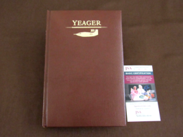 CHUCK YEAGER SPEED OF SOUND PILOT SIGNED AUTO LEATHER LE YEAGER X1 BOOK JSA - £395.67 GBP