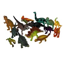 Lot 14 Dinosaurs Tyrannosaurus Triceratops Ankylosaurus Variety - $14.40
