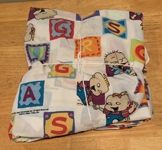 1999 Rugrats Nickelodeon Alphabet Twin Fitted &amp; Flat Sheet Set - EUC B9 - $376.00 MXN
