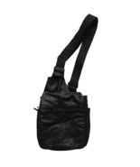DB Design VTG Crossbody Sling Bag Black Leather Purse Travel Organizer U... - $32.28 CAD