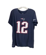 Nike Women’s XL Tom Brady #12 New England Patriots Dri-Fit Fan Tee Shirt - $31.00