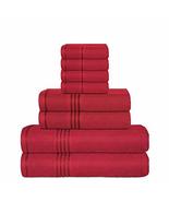George &amp; Jimmy 100% Cotton 8 Piece Luxury Towel Set 550 GSM 2 ply with 2... - £35.33 GBP