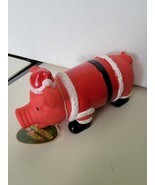 Piggy Squish Funny Animold Vinyl Oinking/Squealing Santa Christmas Gag G... - £23.12 GBP