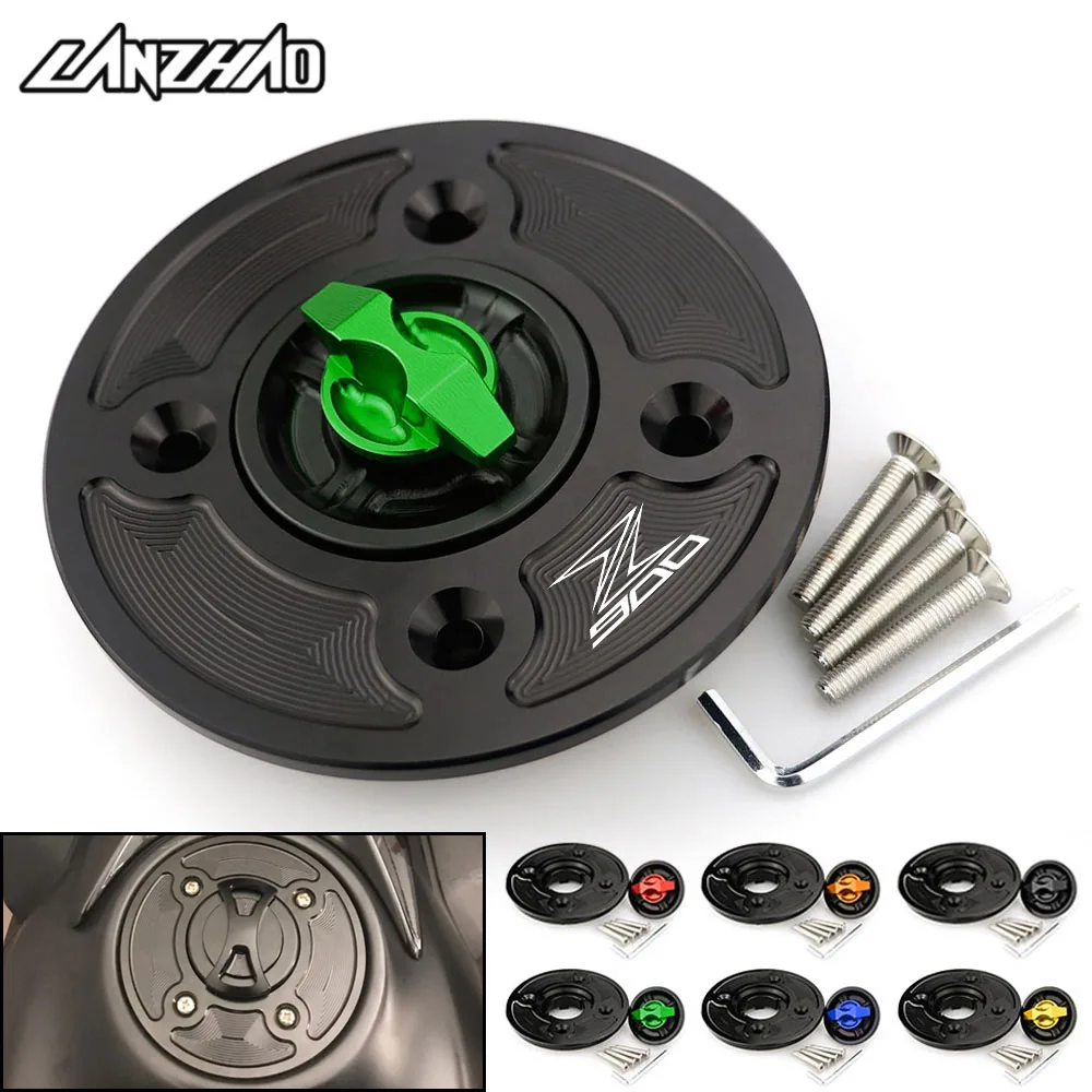 Z900 Motorcycle Fuel Gas Tank Cover Cap CNC Aluminum Accessories for Kaw... - $38.15+