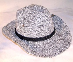 2 Woven Cowboy Hat W Snap Sides Western Headwear Hats Ladies Mens Caps New Item - £7.55 GBP