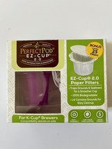 Perfect Pod EZ-Cup 2.0 Reusable Coffee Pod + 25 Bag Filter for Keurig 1.0 2.0 - £8.52 GBP