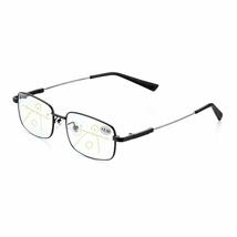 and Women Readers Eyeglasses Anti Glare Memory Titanium Temple Progressive Multi - £10.60 GBP