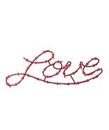 17&quot; Lighted Red Love Script Valentine&#39;s Day Window Silhouette Decoration - $303.64 MXN