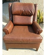 EASY CHAIR Rust color clean good condition, some unnoticeable cat claw p... - $41.00