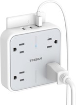 Multi Plug Outlet Extender With Usb, Tessan Surge Protector, College Dor... - $33.98