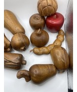 Mid Century Modern Wooden Fruit 11 Pieces - $68.08 CAD
