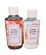 Bath &amp; Body Works Rose Water &amp; Ivy Body Lotion Shower Gel Set Shea Vitam... - $190.97 CAD