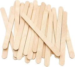 100 Pcs Craft Sticks Ice Cream Natural Wood Popsicle Craft Sticks 4.5 inch  - $15.37