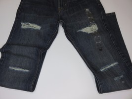 Pacsun Bullhead Denim Co Slim Destroyed Distressed Dark Jeans Size 31 x 30 - £23.18 GBP