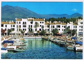 Spain Postcard Costa Del Sol Marbella Nueva Andalucia Port Banus - £3.88 GBP
