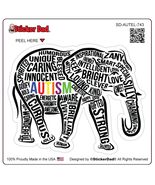 2 Pack - AUTISM ELEPHANT 743 (size:5&quot;) Full Color Printed Vinyl Sticker - $12.40 CAD