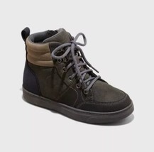 Boys Malcolm Slip-On Hiking Zipper Boots Gray - Art Class Size 1  - £14.01 GBP