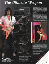 Craig Chaquico 1985 Carvin V220 guitar X100B amp advertisement 8 x 11 ad print - £3.16 GBP