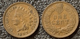 1897, 1901, 1902, 1905 and 1907 Five Indian Head Cent&#39;s.   20140089-93 - £31.45 GBP