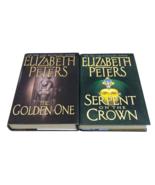Elizabeth Peters Hardcover Book Lot The Golden One The Serpent On The Crown - $19.59
