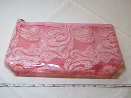 Avon Womens Ladies Pink Paisley Cosmetic Case Cosmetic Bag F3364451 NEW;; - $15.43