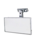 Interior Rectangle Chrome Rear View Glass Mirror w/ Screw On Universal M... - $803.37 MXN