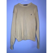 1990s Polo Ralph Lauren Butter Yellow Old Money Country Club Cotton Swea... - $38.00