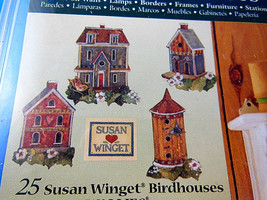Susan Winget set of 25 Bird Houses Wallies Wallpaper Cutouts Gardening Country - £3.86 GBP
