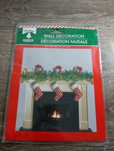 New Christmas House Fire Place Wall Decoration. 35" x 40". - $16.73