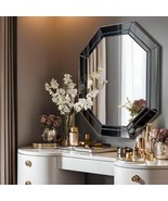 Artistic hexagonal mirror frame for bathroom wall art, bathroom art mirr... - $624.33 CAD