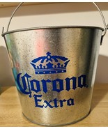 Corona Extra 5 Quart Galvanized Ice Beer Bucket Built In Bottle Opener 7.5” Tall - $13.00