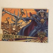 Skeleton Warriors Trading Card #75 Grimskull Vs Aracula - £1.57 GBP