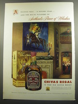 1952 Chivas Regal Scotch Ad - A festive yule.. a joyous year - $18.49