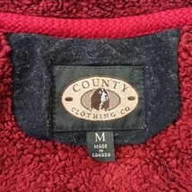 County Clothing Co. Women's Red Sleeveless One-Button Vest Size Medium image 5