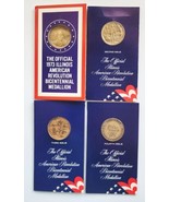 1973-1976 Illinois Bicentennial Medallions w/ sleeve Lot of 4 in Envelop... - £63.26 GBP