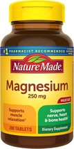 Nature Made Magnesium, 250mg, Tablets 200 ea - £22.37 GBP