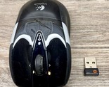Logitech M525 Wireless Optical Mouse &amp; Dongle Free Shipping Black Grey S... - £11.02 GBP
