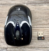 Logitech M525 Wireless Optical Mouse &amp; Dongle Free Shipping Black Grey S... - £10.86 GBP