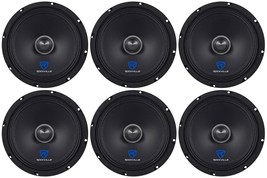 (6) Rockville RXM88 8" 500w 8 Ohm Mid-Range Drivers Speakers, Made w/Kevlar Cone - £210.76 GBP