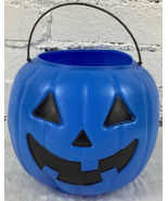 General Foam Plastic Pumpkin Jack O Lantern 7&quot; Blue Halloween Trick Trea... - £15.70 GBP