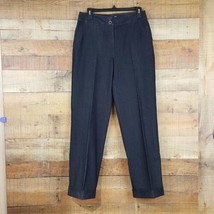 Cato Pants Womens Size 6 Blue Cotton Blend Cuffed TJ13 - $14.84