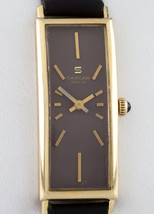 Sarcar 18k Yellow Gold Hand-Winding Women&#39;s Dress Watch w/ Leather Band - £1,858.90 GBP