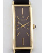 Sarcar 18k Yellow Gold Hand-Winding Women&#39;s Dress Watch w/ Leather Band - £1,843.36 GBP