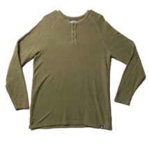 Alpine Design Henley Adult XL Olive Green Mountain Textured Sweater Casu... - $18.05