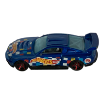 Hot Wheels Custom &#39;12 Ford Mustang Blue Race Team Spoiler 2012 Toy Car Vehicle - £2.39 GBP