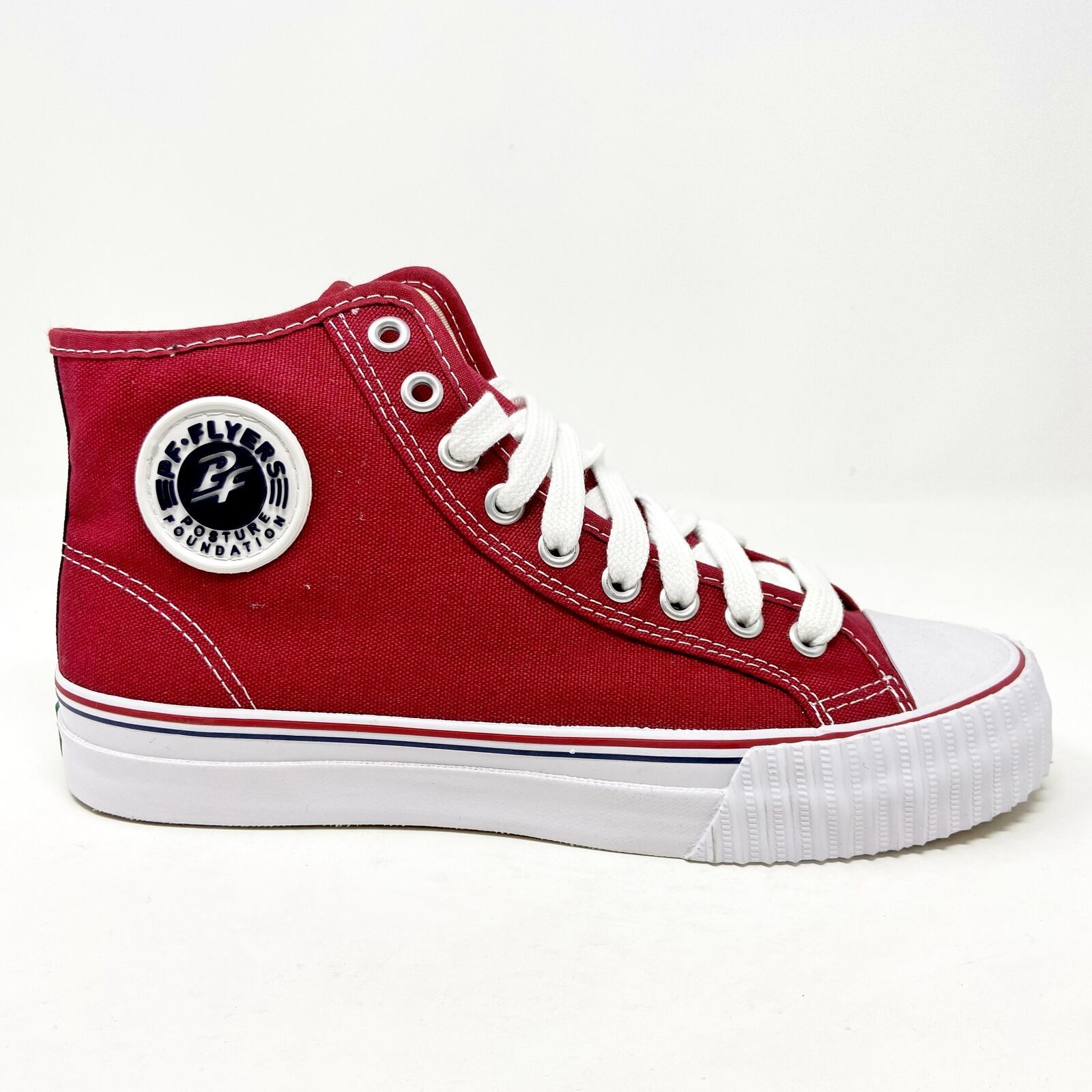 PF Flyers Center Hi Reiss FRC Red White Mens Retro Shoes Sneakers MC1001RD